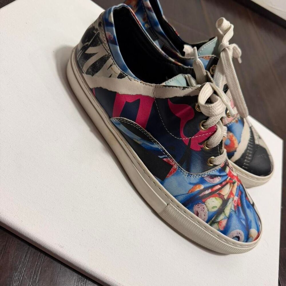 Y2K Moschino Women's multi color sneakers